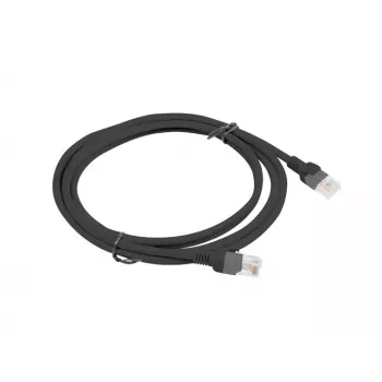 Cable de red LANBERG PCU6-10CC-0200-BK Cat5e U/UTP RJ-45 — 2 m, Negro