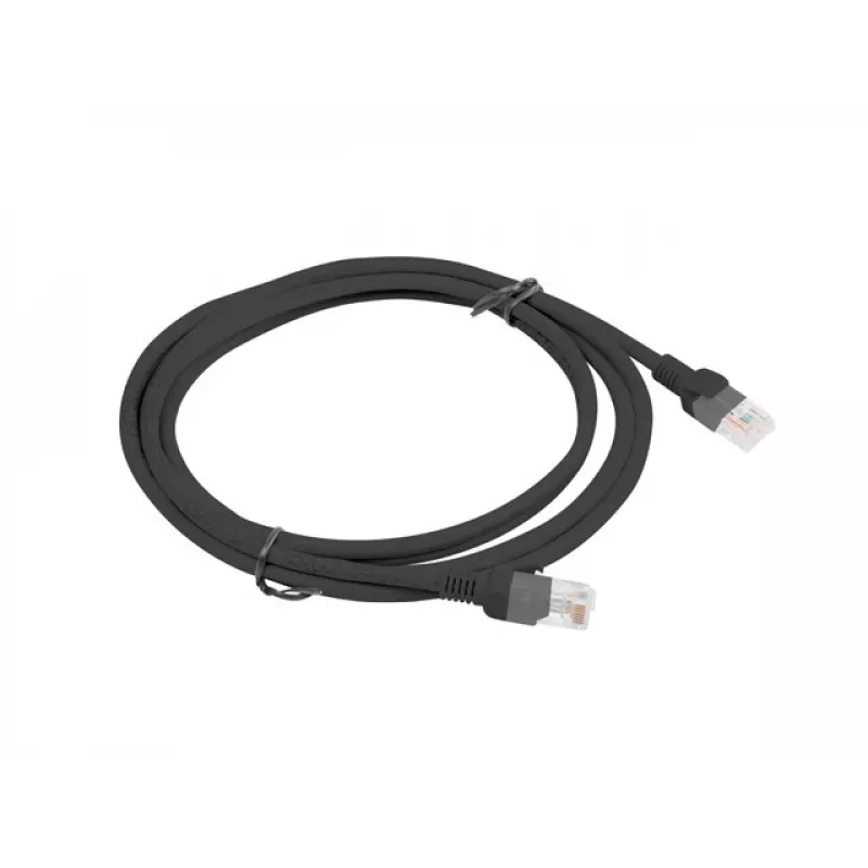Lanberg PCU6-10CC-0200-BK Cable de red Cat.6 U/UTP, 2 m, Negro