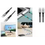 Cable USB 3.2 Gen2x2 Type-C de LogiLink C/macho a LED negro CU0432 - Cable - Digital/Datos
