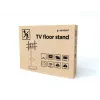 Soporte de TV de suelo GEMBIRD TVS-86TR-01-W para televisores de 37–86 pulgadas, blanco, giratorio e inclinable, VESA 200x200–600x400, carga máx. 50 kg