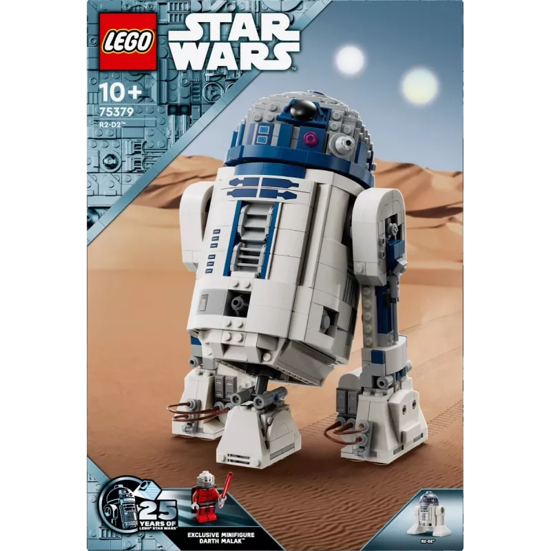 LEGO Star Wars 75379 R2-D2 set de construcción con minifigura de Darth Malak, 1050 piezas, 10+