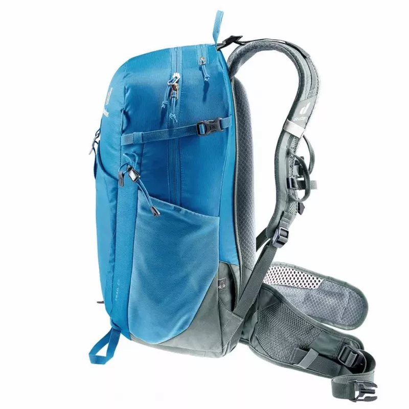 Mochila DEUTER Trail 25 mochila de excursión de día, 25 L, poliéster, funda de lluvia, cinturón lumbar