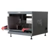 Estante organizador de cables TECHLY 367652 con fijación adhesiva 3M, acero, 550×550×410 mm, negro