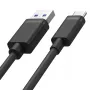 Cable UNITEK USB USB-A — USB-C 50CM, Y-C481BK NEGRO