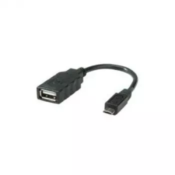 ROLINE Cable USB 2.0, USB 2.0 Type Micro B - tipo A BU, OTG 0,15 m (11.02.8311)