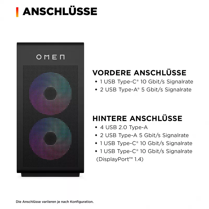 HP OMEN 35L GT16-1072ng AMD Ryzen™ 7 9800X3D PC gaming
