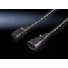 Cable de alimentación Rittal DK 7200.215 negro 1,8 m C14 C13