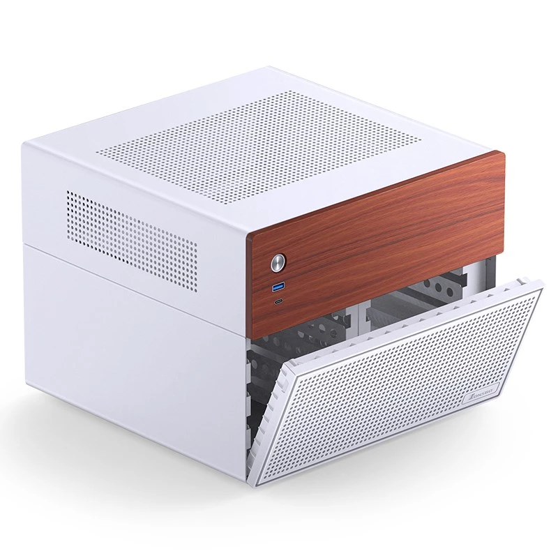 Caja de ordenador Micro-Tower Jonsbo N4 BLANCO Mini-ITX con cristal templado