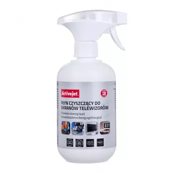 Spray de limpieza de equipos ActiveJet AOC-028 500 ml — para pantallas LCD/LED/plasma, botella con pulverizador