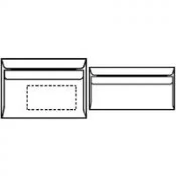 Sobre DL Herlitz 768804 blanco 75 g/m² 25 uds.