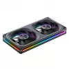 Ventilador de caja ARGB PWM 120mmx2, Jonsbo ZA-240 Infinity Mirror 240mm negro