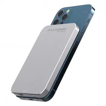 Batería portátil RealPower PB-5000 MAG plata 5.000 mAh