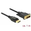 Adaptador de cable de vídeo DeLOCK 85312 1m DisplayPort a DVI-D negro