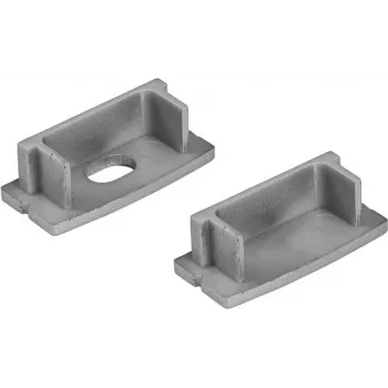Tapas terminales para perfil en U 20 mm EUROLITE 51210867 plateado