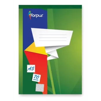Cuaderno, hojas extraíbles, Forpus, A5/70, cuadriculado 0723-002