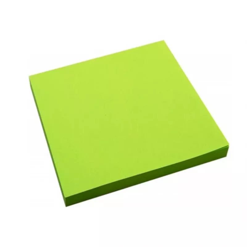 Notas adhesivas Forpus, neón, 75x75 mm, verde (1x80)