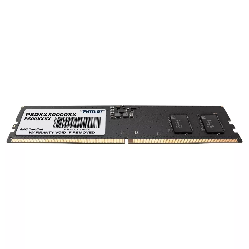 Patriot Signature Line PSD516G480081 módulo de memoria UDIMM DDR5-4800 de 16 GB CL40, On-die ECC, 1,1 V, negro