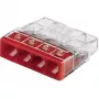 Conector de terminal Wago 4 polos 0,5–2,5 mm² 24 A 400 V
