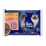 OptiVital Bolsitas - Alimento completo para gatos adultos con pollo y salmón 4x85g