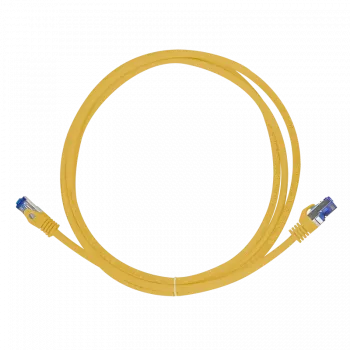 Logilink Professional Ultraflex - cable de parcheo - RJ-45 (M) a RJ-45 (M) - 50 cm - 6 mm - S/FTP - cable bruto Cat.7 (cable) / CAT 6a (puertos) - libre de halógenos, moldeado, con alivio de tracción - amarillo