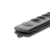 Protector de sobretensión Qoltec 50165 gris 6 tomas AC 230 V 1,8 m