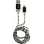 Cable LC-POWER USB-Lightning-1M-8 1 m negro/plata, USB-A a Lightning (LC-C-USB-LIGHTNING-1M-8)