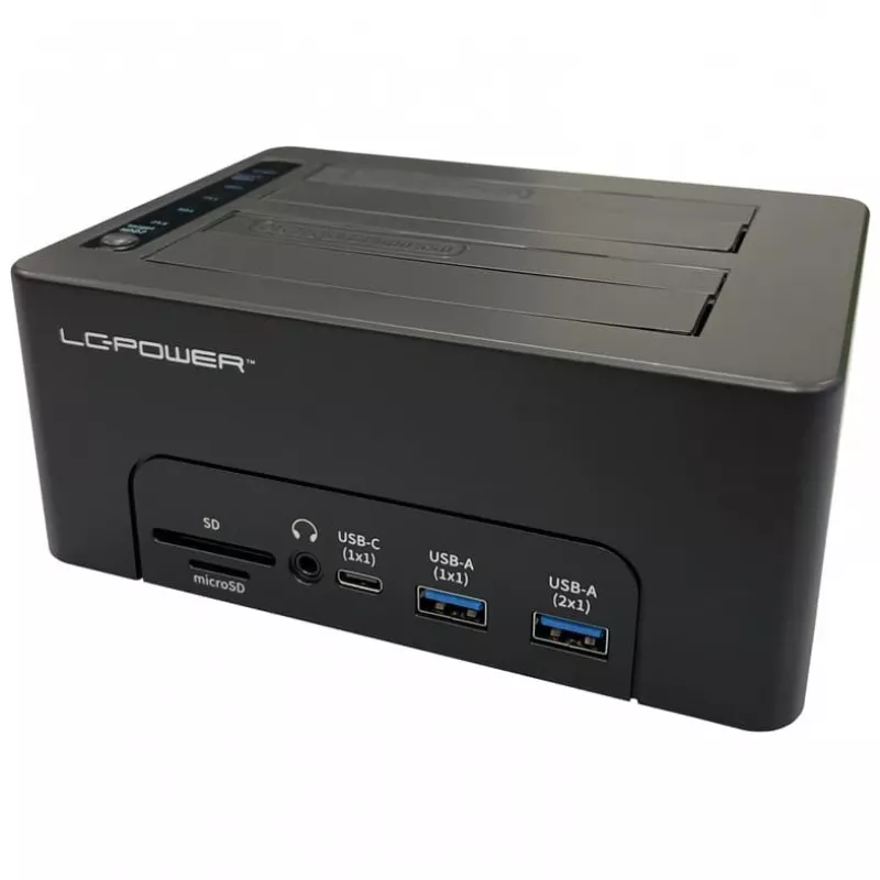 Base de acoplamiento LC-Power USB 3.2 Gen 2x1