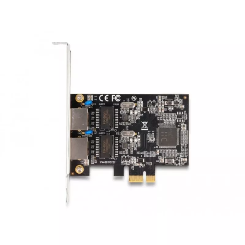 Delock tarjeta PCI Express x1 a 2 x RJ45 Gigabit LAN RTL8111 (88615)