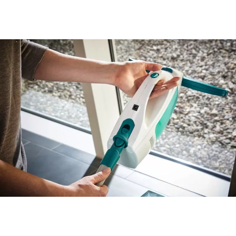 Limpiacristales con aspirador Leifheit Window Vacuum Glass Cleaner Dry&Clean con mango y cepillo 51003