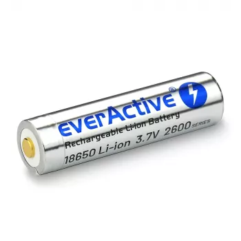 Batería everActive 18650 3.7V Li-ion 2600mAh micro USB con protección BOX