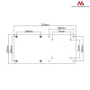 Maclean MC-721NUC soporte de ordenador VESA para Mac Mini CPU PC con montaje en cabecera