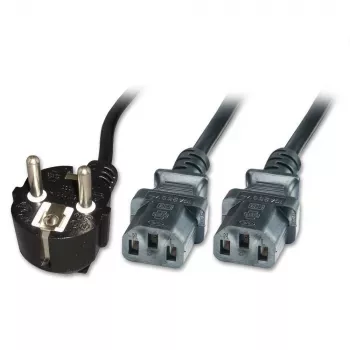 Microconnect PE011330 Cable de alimentación negro 3 m 2 x conector hembra C13