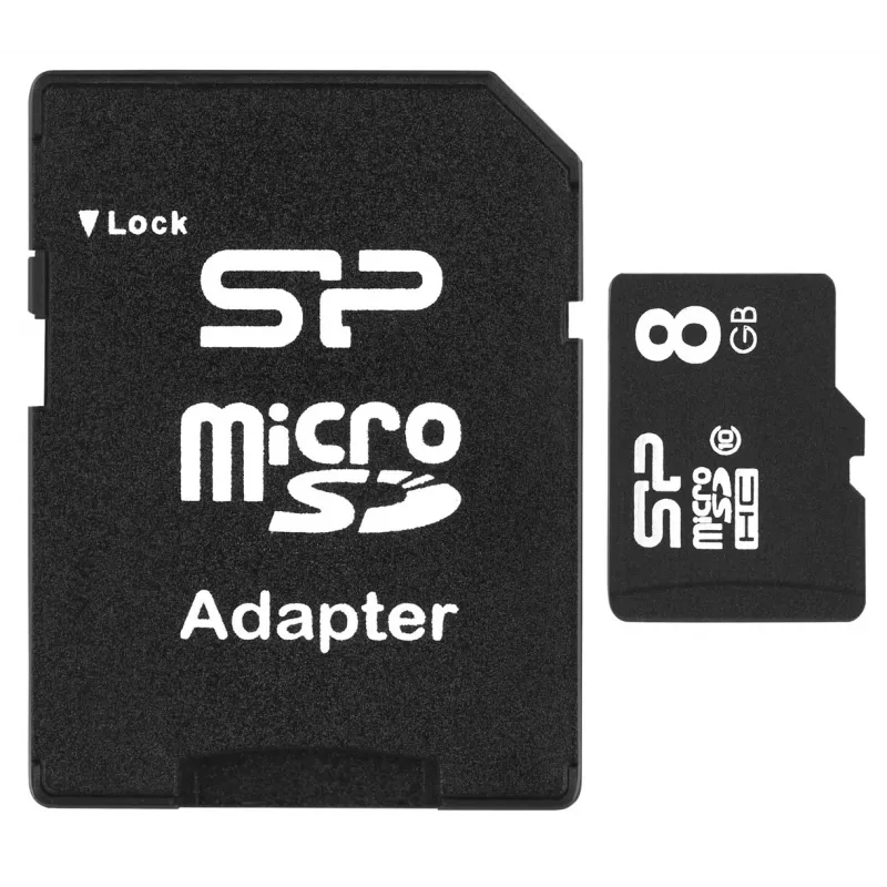 Tarjeta de memoria Silicon Power SP008GBSTH010V10SP 8 GB MicroSDHC Class 10