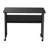 Mesa plegable Maclean, negra, portátil 100x58 cm, máx. 50 kg, MC-126 B