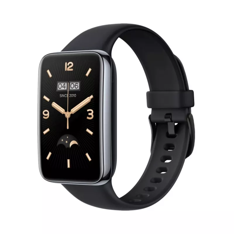 Correa de silicona FIXED para Xiaomi Mi Smart Band 7 Pro – Negra, ajustable, resistente al agua