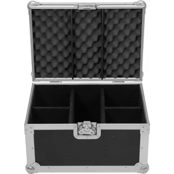 Flightcase Roadinger 31005224 para 4x SILENT PAR 6 QCL — caja de transporte protectora