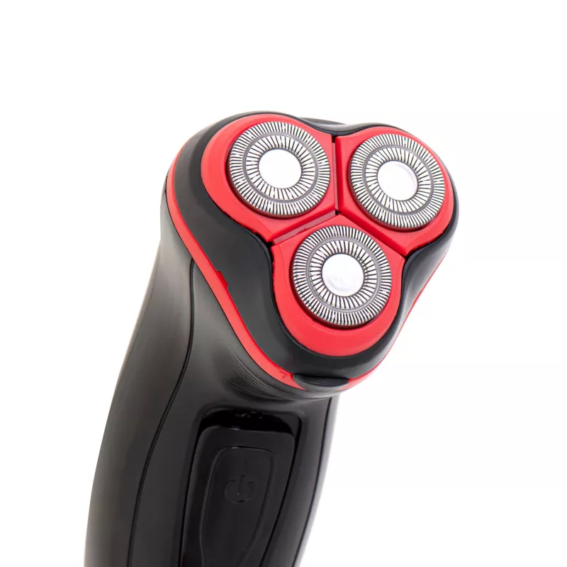 Afeitadora rotativa para hombre Mesko MS 2926 con recortadora negra, roja
