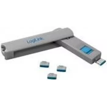 LOGILINK AU0052 bloqueador de puerto USB-C 1 llave y 4 cerraduras