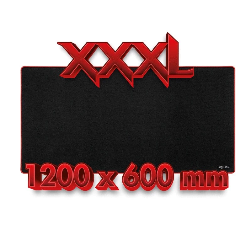 Alfombrilla de ratón gaming XXXL, negra