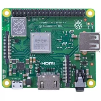 Raspberry Pi 3 Model A+ - ordenador de placa única - Broadcom BCM2837B0 / 1,4 GHz - RAM 512MB - 802,11a/b/g/n/ac, Bluetooth 4,2 (Raspberry Pi 3 Model A+)
