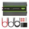 Qoltec 51923 inversor de onda sinusoidal pura Monolith | 3000W | 6000W | 24V a 230V | LCD