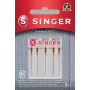 Pack de agujas de máquina de coser SINGER Universal 80/12 para tejidos, 5 unidades