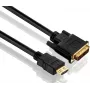 Purelink PureInstall PI3000 - Cable de vídeo - Single Link - HDMI / DVI - 28 AWG - HDMI, 19 pines (M) - DVI-D (M) - 1,5 m - triple aislamiento - negro (PI3000-015)
