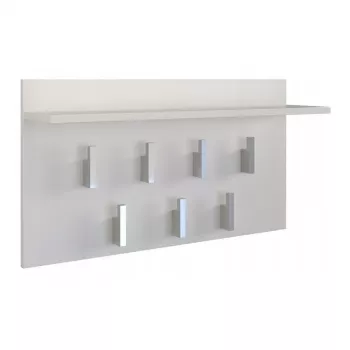 Perchero Top e shop WIESZAK 2F BIEL MAT, aglomerado, 7 ganchos, 700×200×400 mm