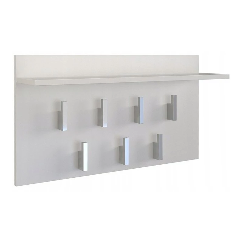 Perchero Top e shop WIESZAK 2F BIEL MAT, aglomerado, 7 ganchos, 700×200×400 mm