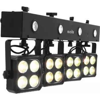 Sistema de iluminación LED PAR EUROLITE batería KLS-180 180W RGB, luminaria PAR a batería, recargable