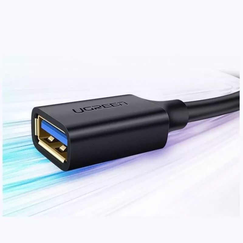 Adaptador alargador Ugreen USB 3.0 (hembra) a USB 3.0 (macho) 2 m (negro)