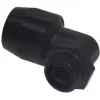 Racor roscado Alphacool HF TPV metal - 90° giratorio 12,7/7,6 mm - negro (17455)
