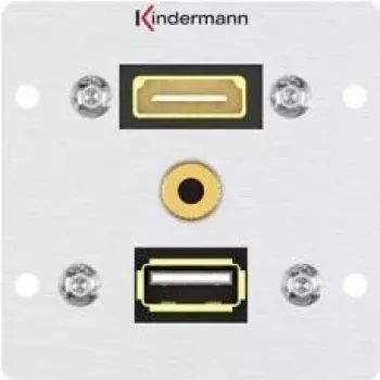 Toma de conexión HDMI + USB A + 3,5 mm Kindermann 7444000547