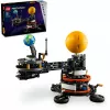 LEGO Technic Planeta Tierra y Luna en órbita, juegos espaciales para niños y niñas a partir de 10 años, sistema solar, juguete de construcción con planetas